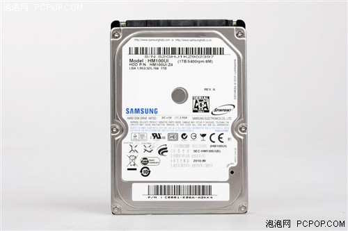 三星首款12.5mm 1TB 2.5寸硬盘实品秀 